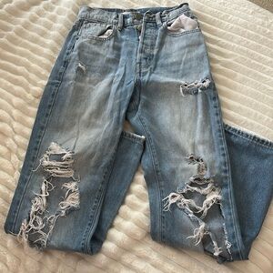 Cello Ripped Flare Jeans